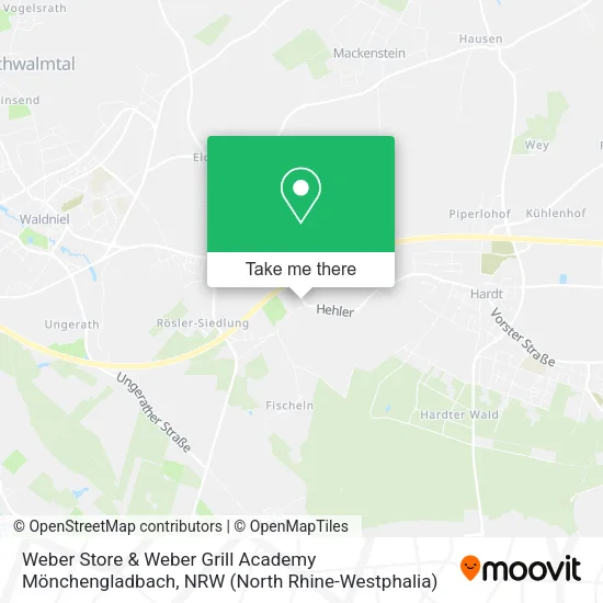 Карта Weber Store & Weber Grill Academy Mönchengladbach
