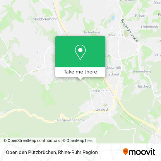 Oben den Pützbrüchen map