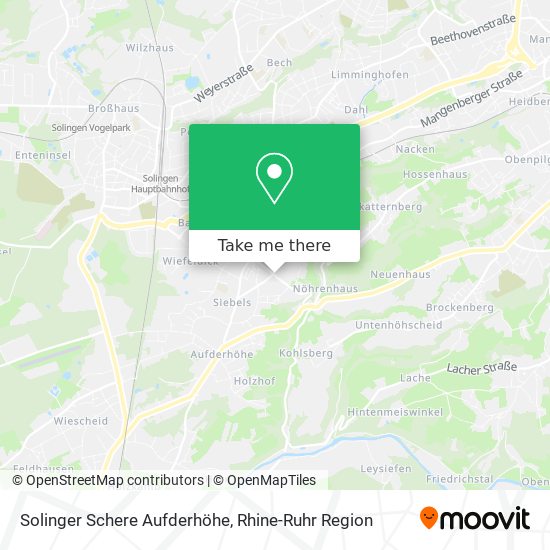 Solinger Schere Aufderhöhe map