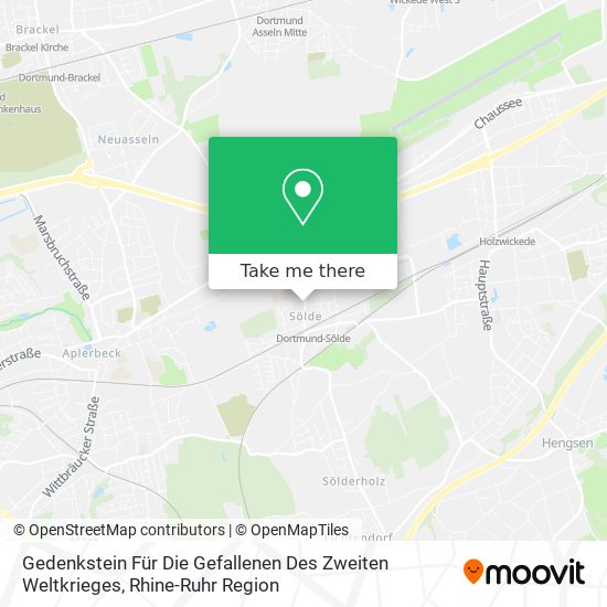 Gedenkstein Für Die Gefallenen Des Zweiten Weltkrieges map