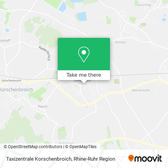 Taxizentrale Korschenbroich map