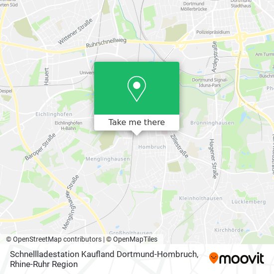 Карта Schnellladestation Kaufland Dortmund-Hombruch