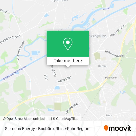 Siemens Energy - Baubüro map