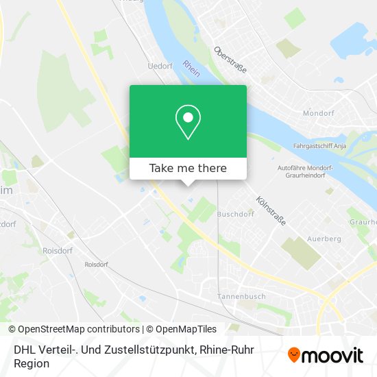 DHL Verteil-. Und Zustellstützpunkt map