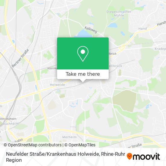 Neufelder Straße / Krankenhaus Holweide map
