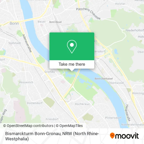 Карта Bismarckturm Bonn-Gronau