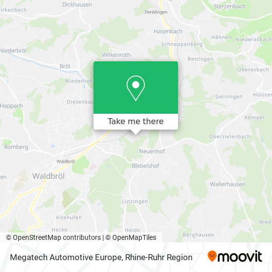 Megatech Automotive Europe map