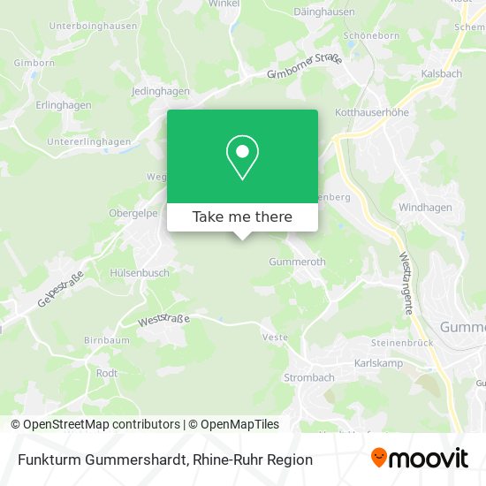 Funkturm Gummershardt map