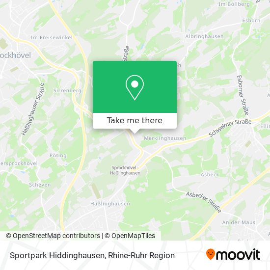 Карта Sportpark Hiddinghausen