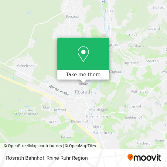 Карта Rösrath Bahnhof