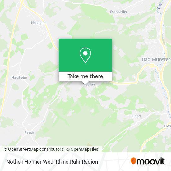 Nöthen Hohner Weg map