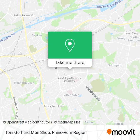 Карта Toni Gerhard Men Shop
