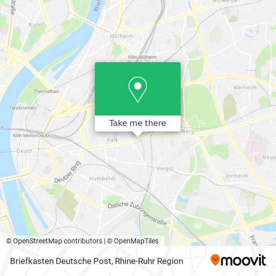 Карта Briefkasten Deutsche Post