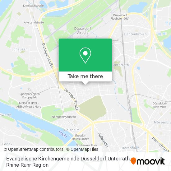 Evangelische Kirchengemeinde Düsseldorf Unterrath map