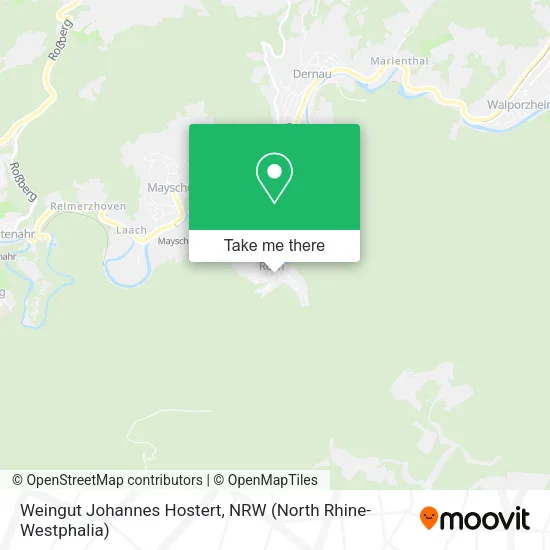 Карта Weingut Johannes Hostert