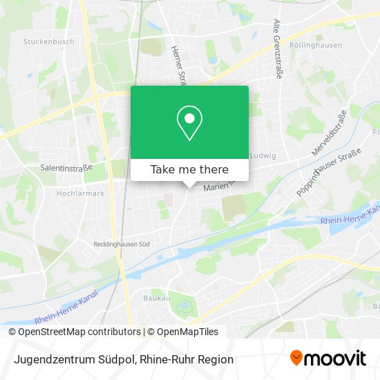 Jugendzentrum Südpol map