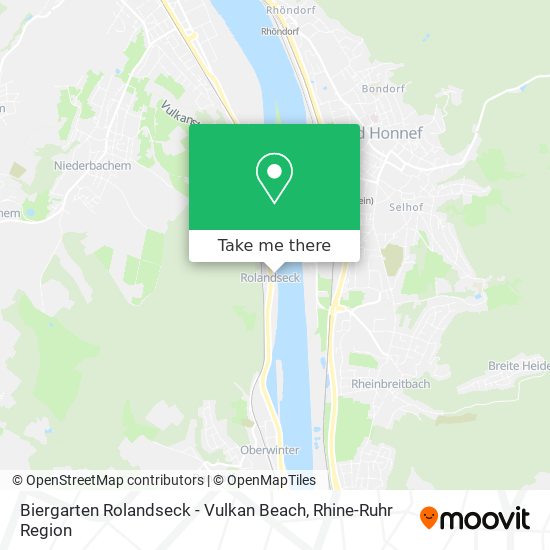 Biergarten Rolandseck - Vulkan Beach map