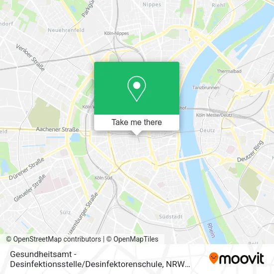 Карта Gesundheitsamt - Desinfektionsstelle / Desinfektorenschule