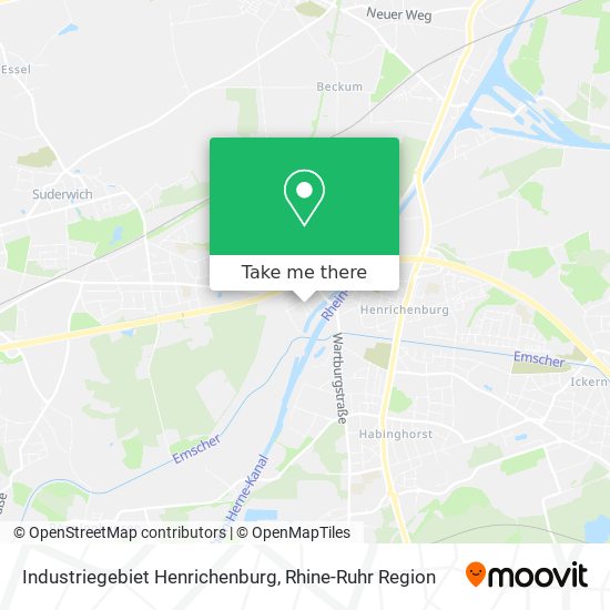 Industriegebiet Henrichenburg map