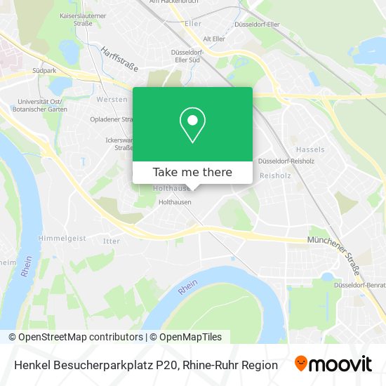 Henkel Besucherparkplatz P20 map