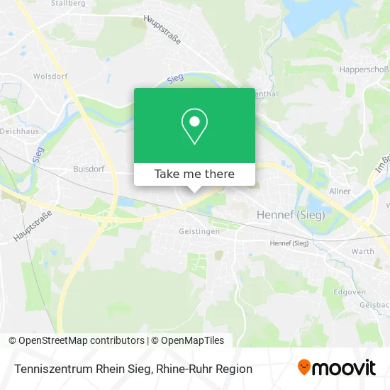 Карта Tenniszentrum Rhein Sieg