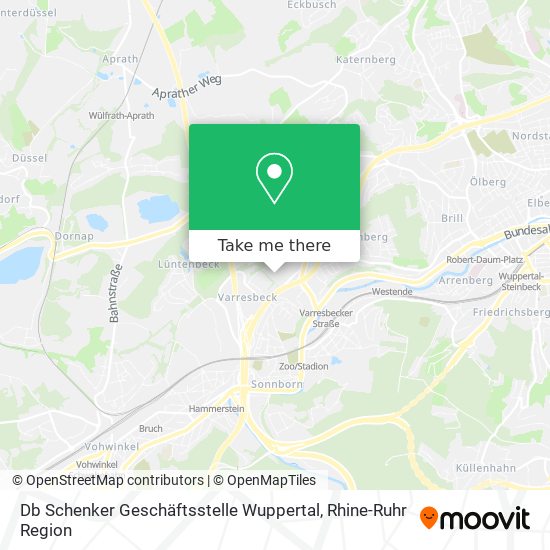 Карта Db Schenker Geschäftsstelle Wuppertal