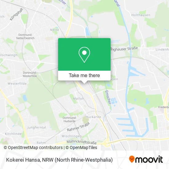 Kokerei Hansa map