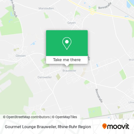 Gourmet Lounge Brauweiler map