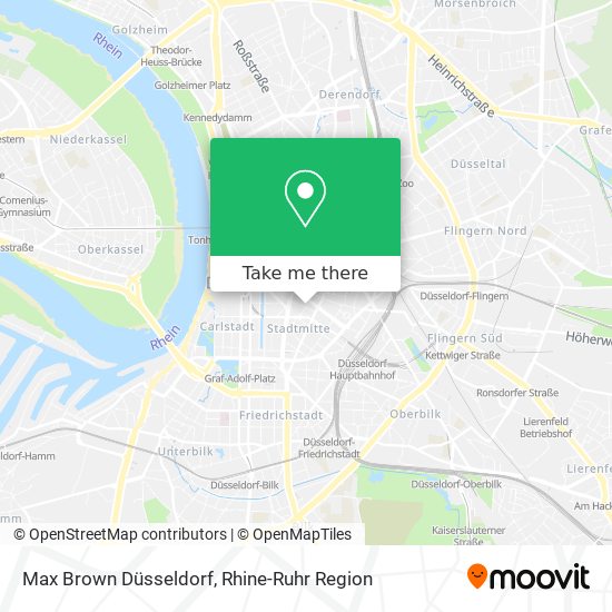 Карта Max Brown Düsseldorf