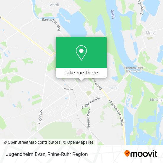 Jugendheim Evan map