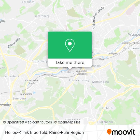 Helios-Klinik Elberfeld map