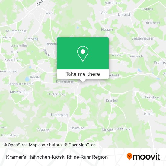 Kramer's Hähnchen-Kiosk map