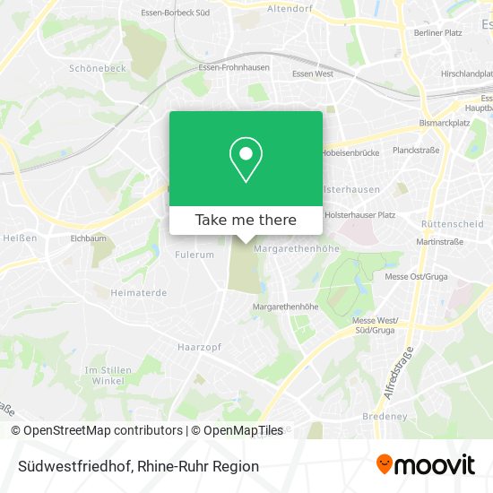 Südwestfriedhof map