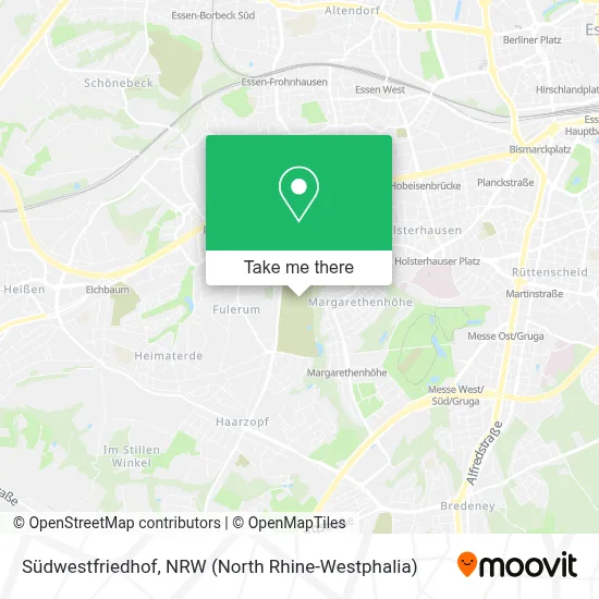 Südwestfriedhof map