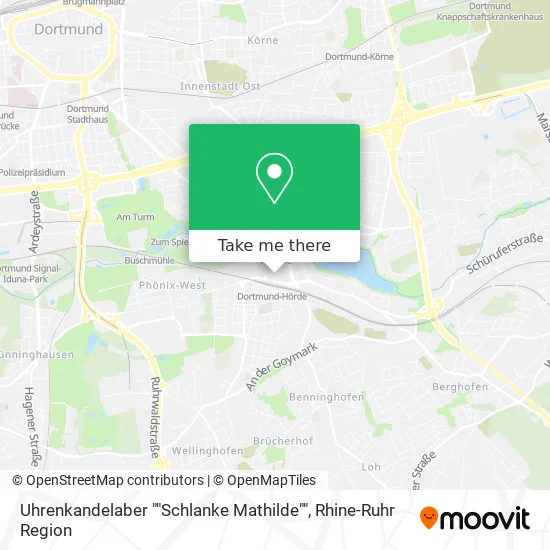 Карта Uhrenkandelaber ""Schlanke Mathilde""