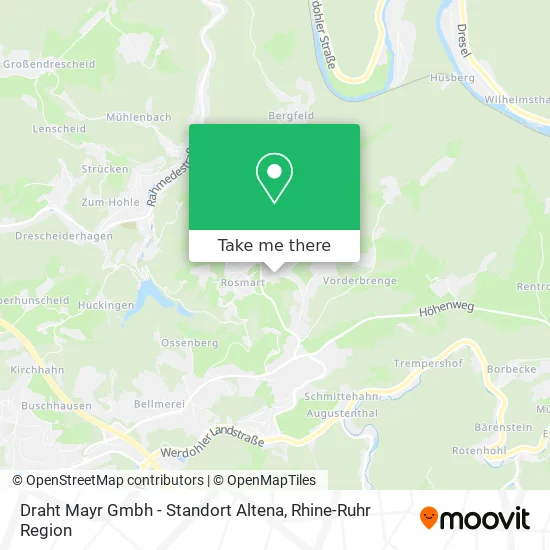Карта Draht Mayr Gmbh - Standort Altena