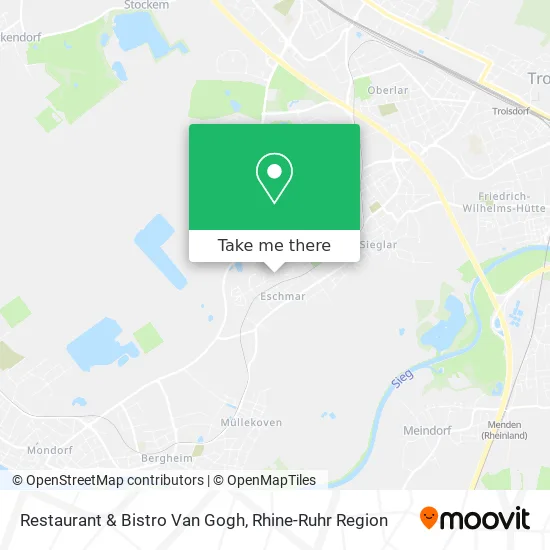 Карта Restaurant & Bistro Van Gogh