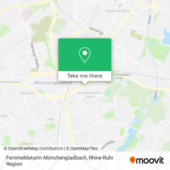 Карта Fernmeldeturm Mönchengladbach