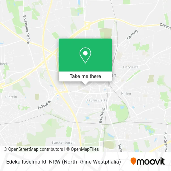 Карта Edeka Isselmarkt