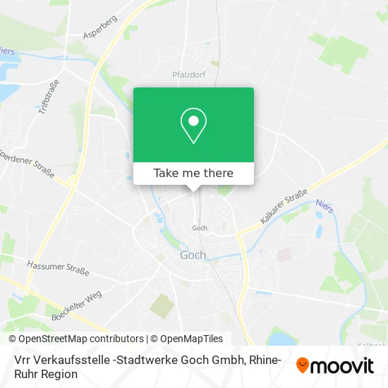 Карта Vrr Verkaufsstelle -Stadtwerke Goch Gmbh