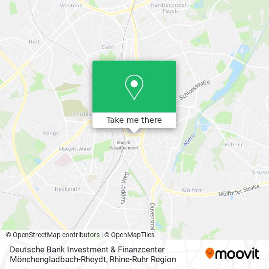 Deutsche Bank Investment & Finanzcenter Mönchengladbach-Rheydt map