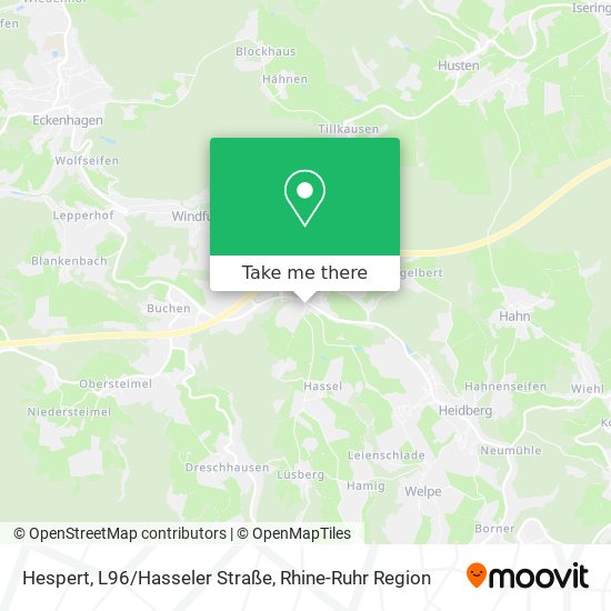 Hespert, L96/Hasseler Straße map