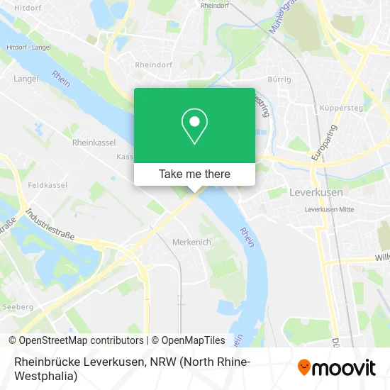 Rheinbrücke Leverkusen map