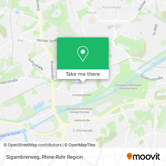 Sigambrerweg map