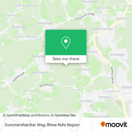 Карта Gummershardter Weg