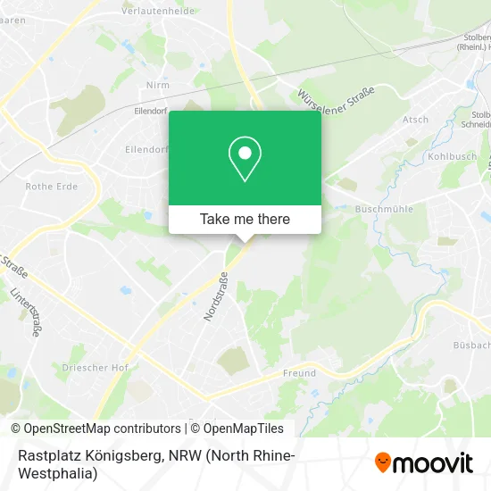 Карта Rastplatz Königsberg