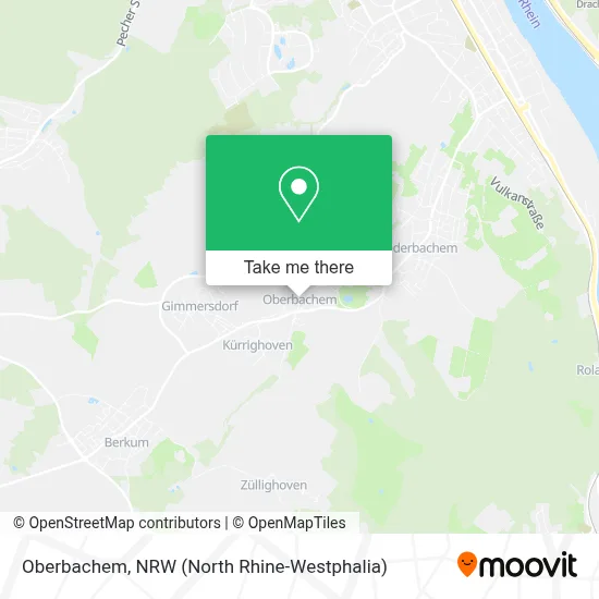 Oberbachem map