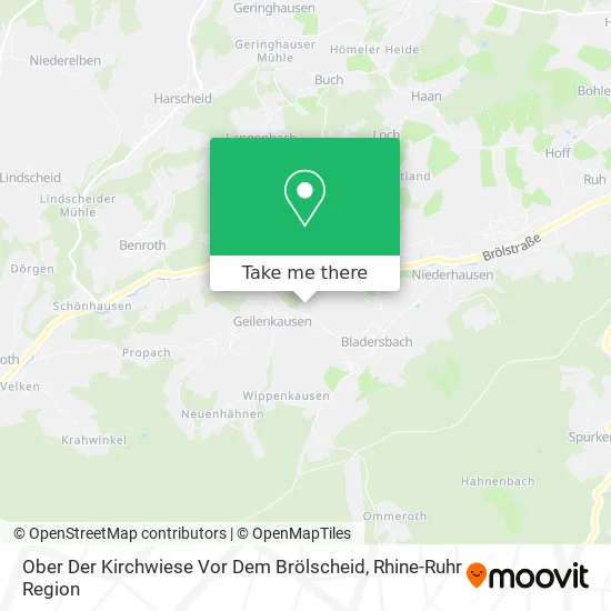 Карта Ober Der Kirchwiese Vor Dem Brölscheid