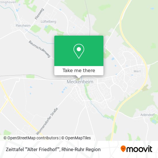 Zeittafel ""Alter Friedhof"" map