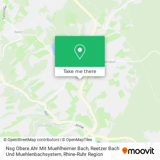 Карта Nsg Obere Ahr Mit Muehlheimer Bach, Reetzer Bach Und Muehlenbachsystem